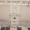 Ceiling mounted basketball construction