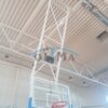 Ceiling mounted basketball construction